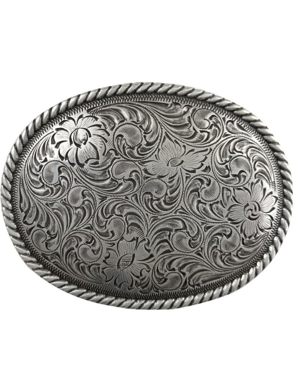 Unisex Antique Silver Floral Dog Bird Star Replacement Belt Buckle Multi-Style